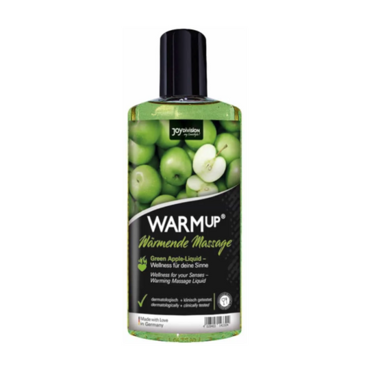 Ulei de masaj WARMup Măr Verde – efect de încălzire, aromă fresh, 150ml
