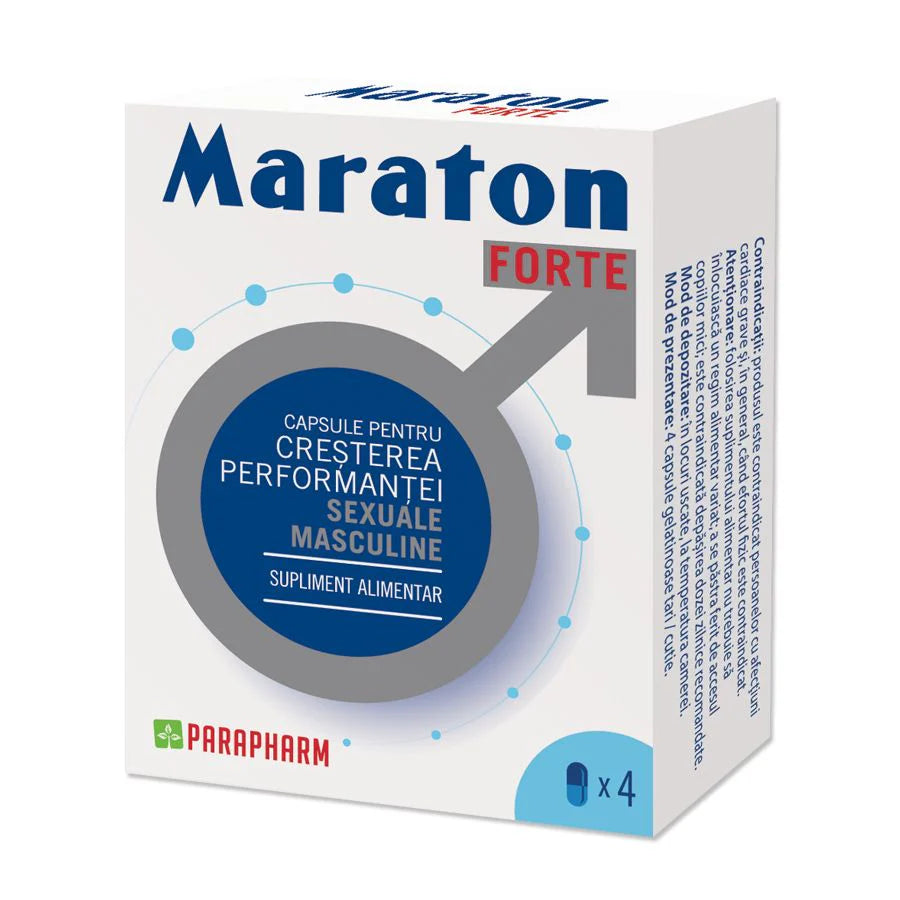 Capsule MARATON FORTE – Supliment pentru vitalitate masculină, 4 capsule