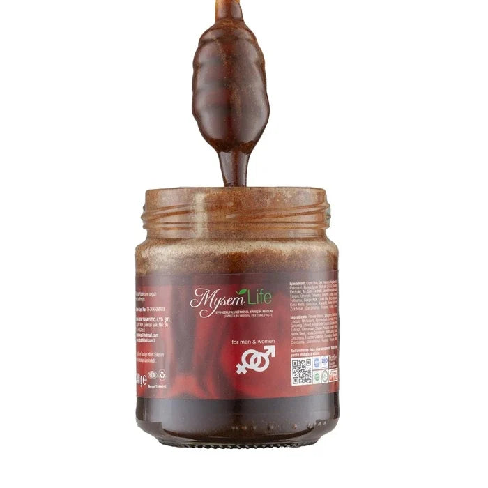 Magiun afrodisiac Mysem Life, 240g – pentru potență masculină și stimulare feminină, cu plante și miere