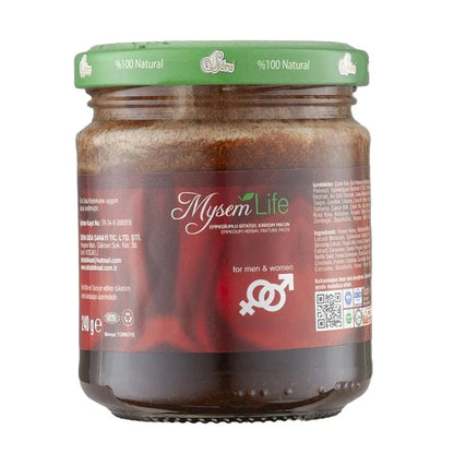 Magiun afrodisiac Mysem Life, 240g – pentru potență masculină și stimulare feminină, cu plante și miere