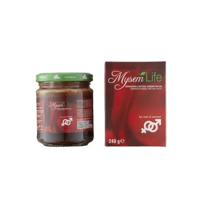 Magiun afrodisiac Mysem Life, 240g – pentru potență masculină și stimulare feminină, cu plante și miere